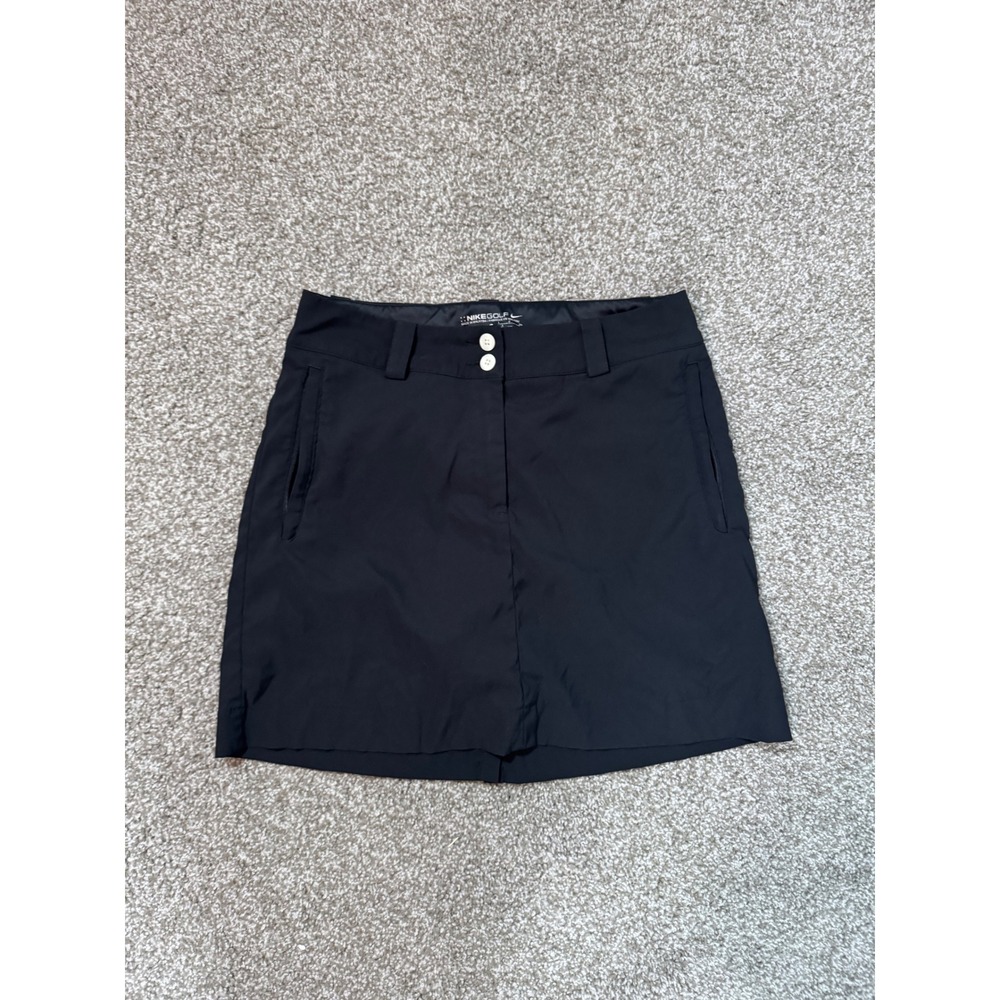 Nike Golf Dri-FIT Black Skort Womens Size 4 Athletic Skirt with Shorts Pockets